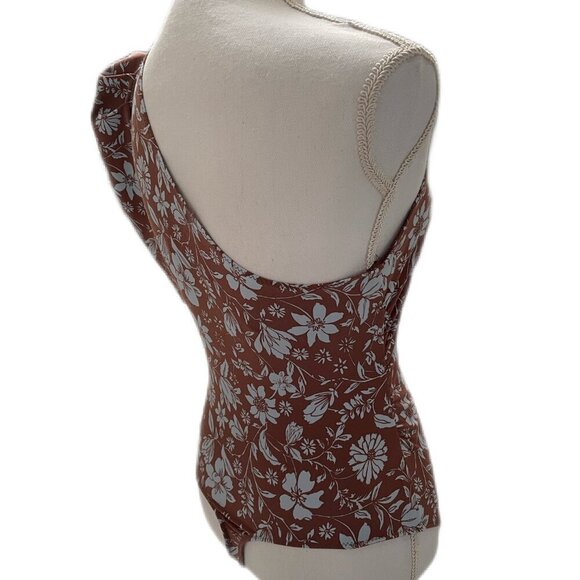 Free People Off Shoulder/ Puff Sleeve Floral Print Bodysuit - Picture 10 of 11